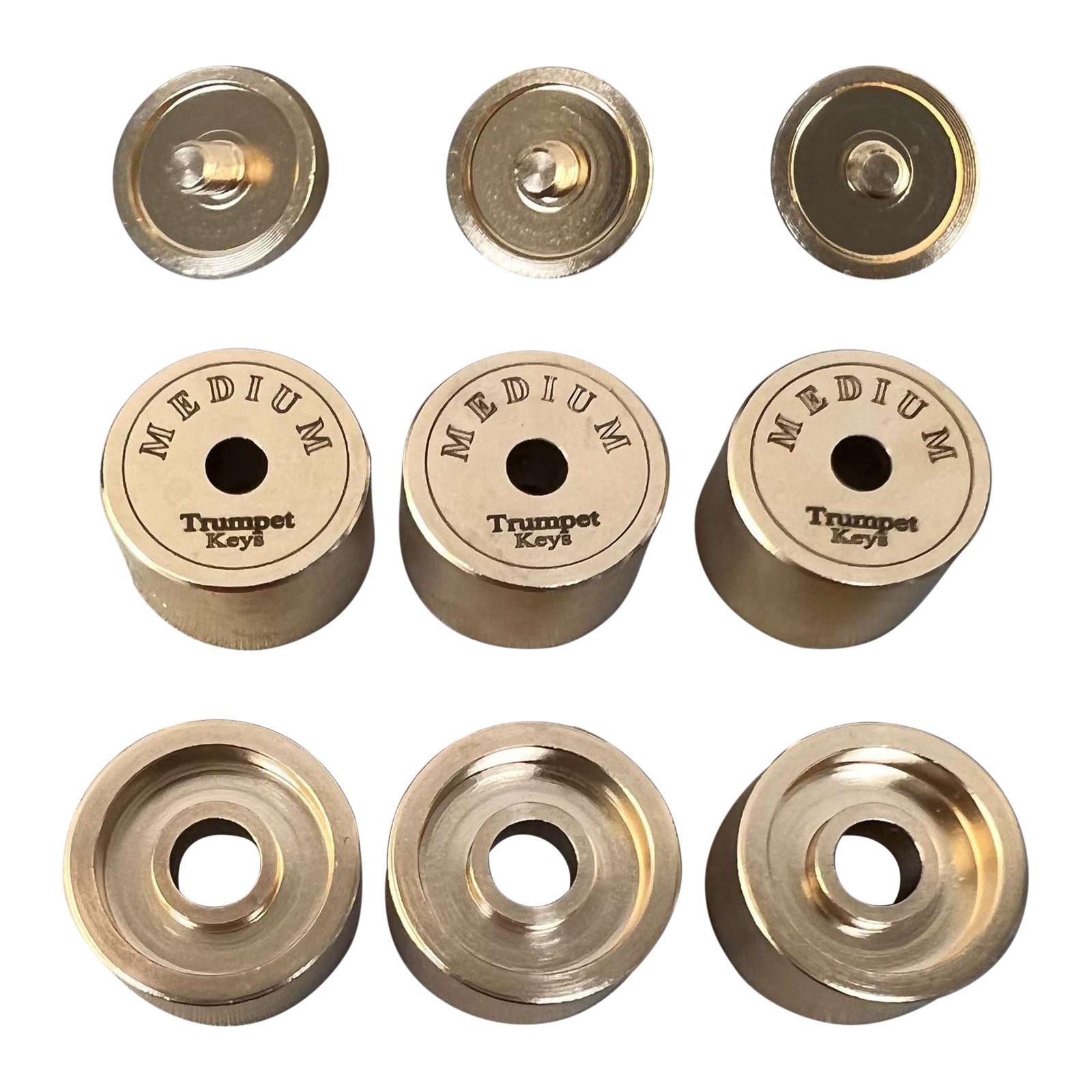 Musical Instrument Repair - 9Pcs แตรวาล์วหมวกทรัมเป็ตอะไหล่ซ่อมอะไหล่ดนตรีทรัมเป็ต Heavy