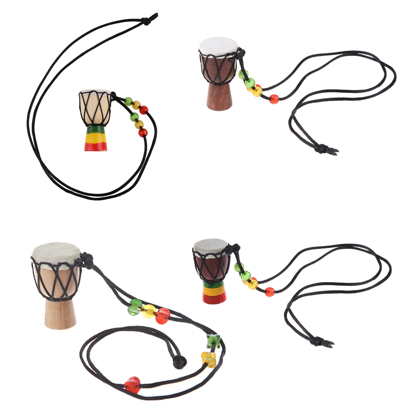 Musical Instrument Africa - Djembe จี้กลองตีด้วยมือแอฟริกันขนาดเล็กสำหรับเป็นของขวัญประเภท Bongo ของขวัญแบบคลาสสิกสำหรับเด็กๆการเรียนรู้ของขวัญเครื่องดนตรี