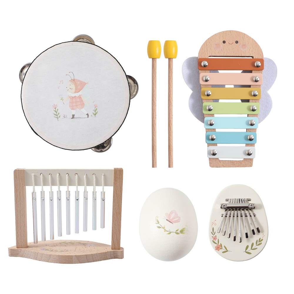 Musical Instrument Project - ของเล่นดนตรีเด็ก ของเล่นไม้มอนเตสซอรี่ เครื่องดนตรีเด็ก กระรอกมาราคัส กลอง ไซโลโฟน