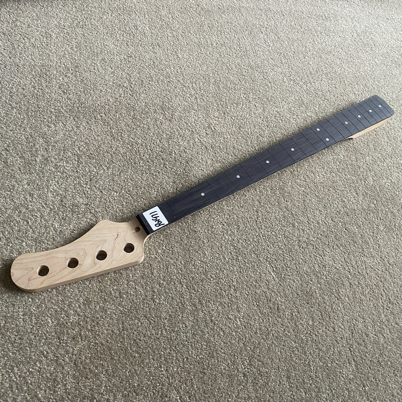 Bass Guitar Fretless - RN971 สั่งทำพิเศษ คอกีตาร์เบสแบบยังไม่เสร็จ 4 สาย ไม่มีเฟรต