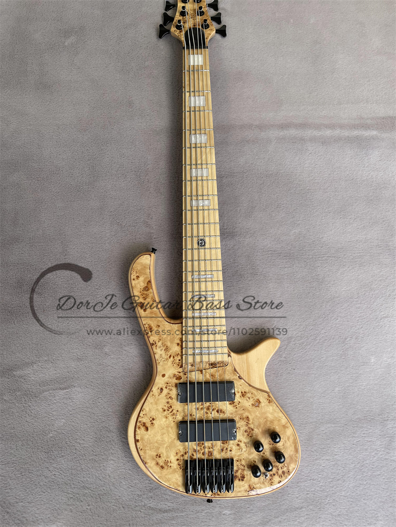 Bass Guitar Fretless - กีตาร์เบส 6 สาย DeOl Bass คอไม้เมเปิล