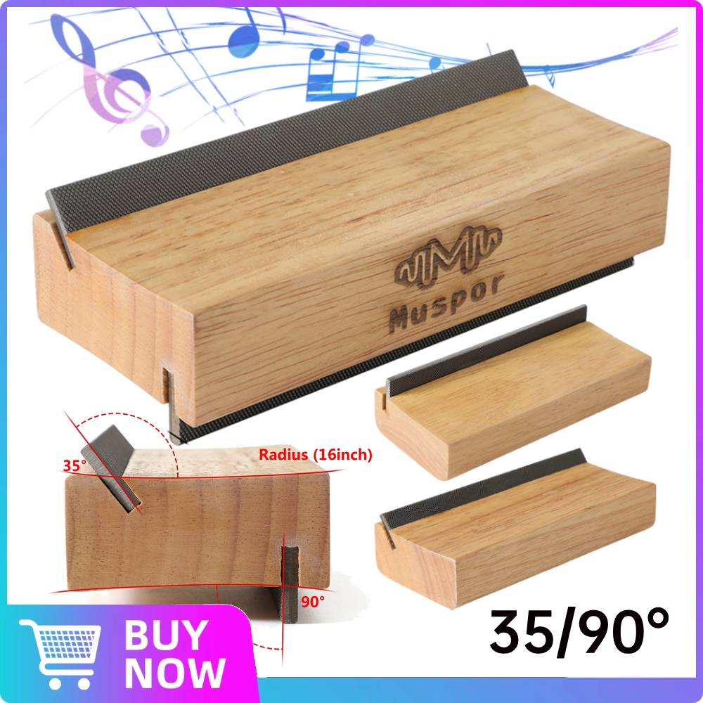 Musical Instrument Ending In A - 35/90 องศาไม้เครื่องดนตรีการบํารุงรักษาขัดแฟ้มกีตาร์ Fix Fret สําหรับกีตาร์เบส Fret
