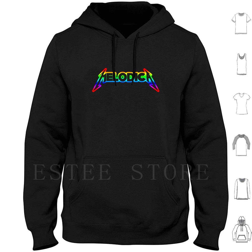 Musical Instrument Jokes - Rainbow Melodica Hoodies Melodica สายรุ้งเพลงเครื่องดนตรี Pastiche