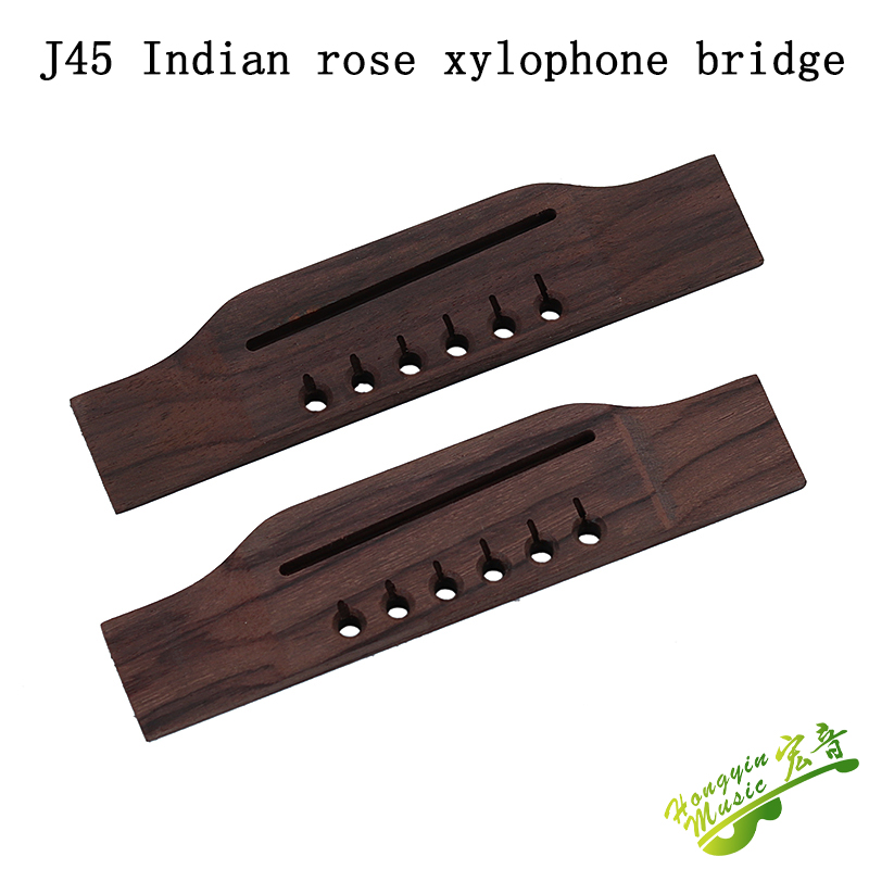 Musical Instrument Of India - กีตาร์โฟล์คไม้แบบอินเดีย J45 พร้อมแผ่นยึดสายกีตาร์แบบ Universal Code Underbridge