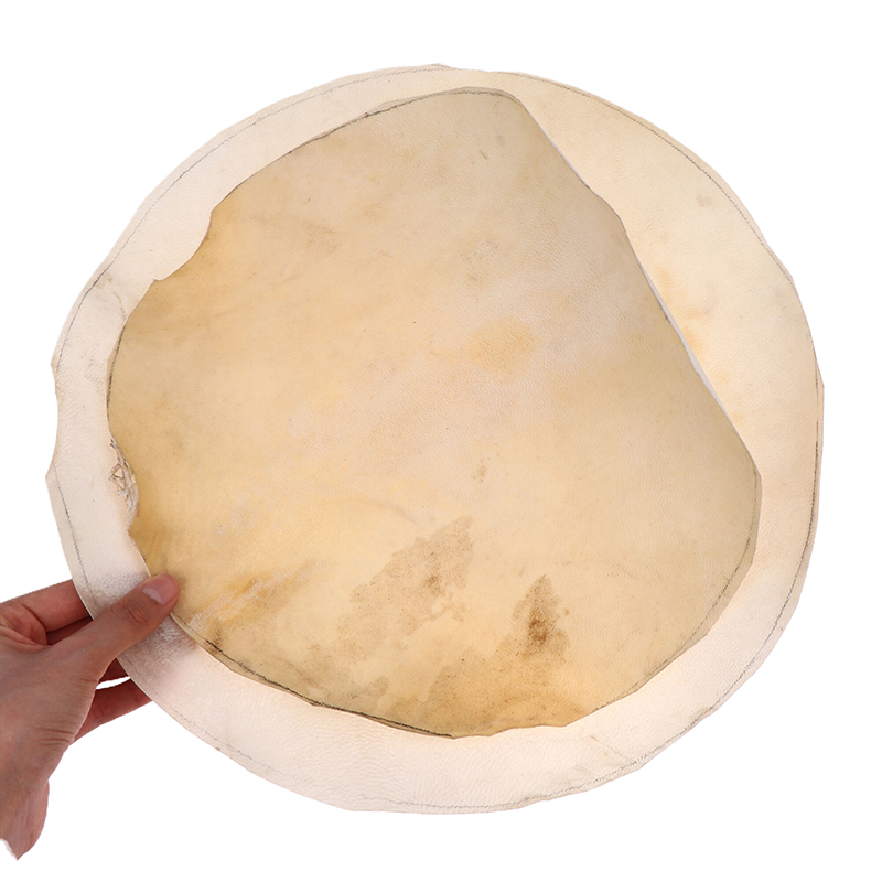Musical Instrument Africa - หนังกลองแอฟริกันขนาด 30 ซม./35 ซม. อุปกรณ์เสริมสำหรับกลองแทมบูรีน อะไหล่เครื่องดนตรีประเภทเพอร์คัชชัน
