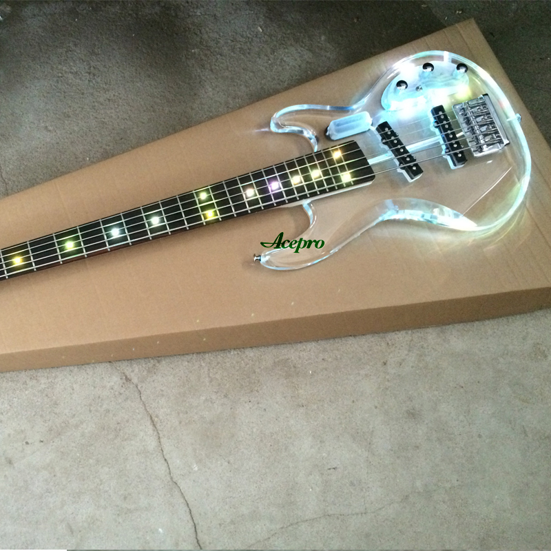 กีตาร์เบสไฟฟ้าอะคริลิค 5 สาย ค - Bass Guitar Fretless บทวิจารณ์และราคา