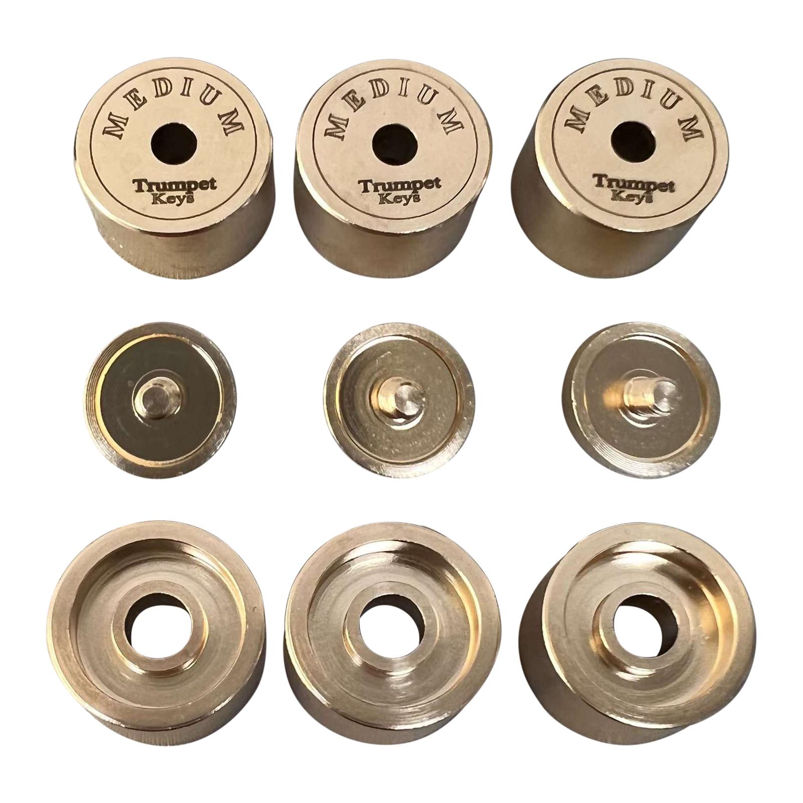 9Pcs แตรวาล์วหมวกทรัมเป็ตอะไหล - Musical Instrument Repair บทวิจารณ์และราคา