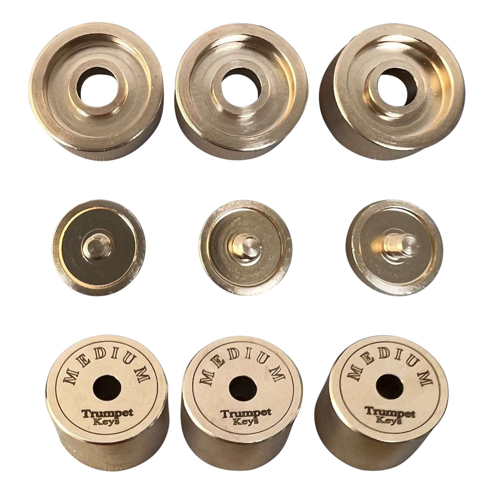 9Pcs แตรวาล์วหมวกทรัมเป็ตอะไหล - Musical Instrument Repair บทวิจารณ์และราคา