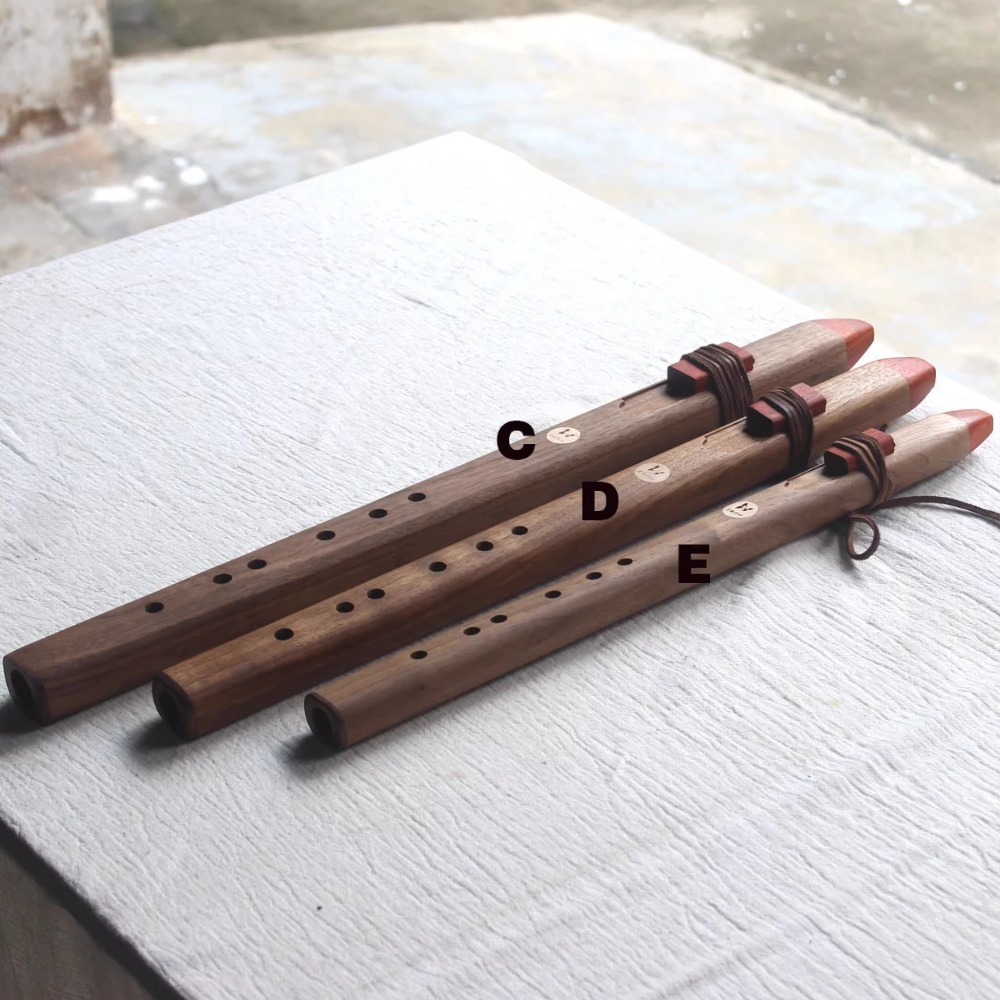 ขลุ่ยไม้แนวตั้งเสียง B/C/D/E/F - Musical Instrument Of India บทวิจารณ์และราคา