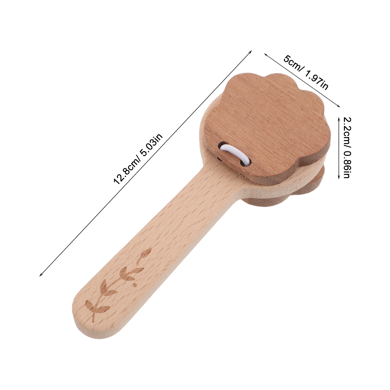 คาสทาเน็ตมือ 2 ชิ้น รูปทรงอุ้ง - Musical Instrument Family บทวิจารณ์และราคา