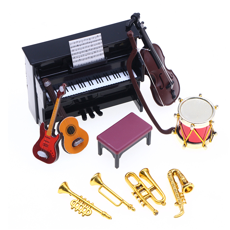 【M】1:12 ตุ๊กตาจิ๋ว ชุดเครื่องด - Musical Instrument Project บทวิจารณ์และราคา