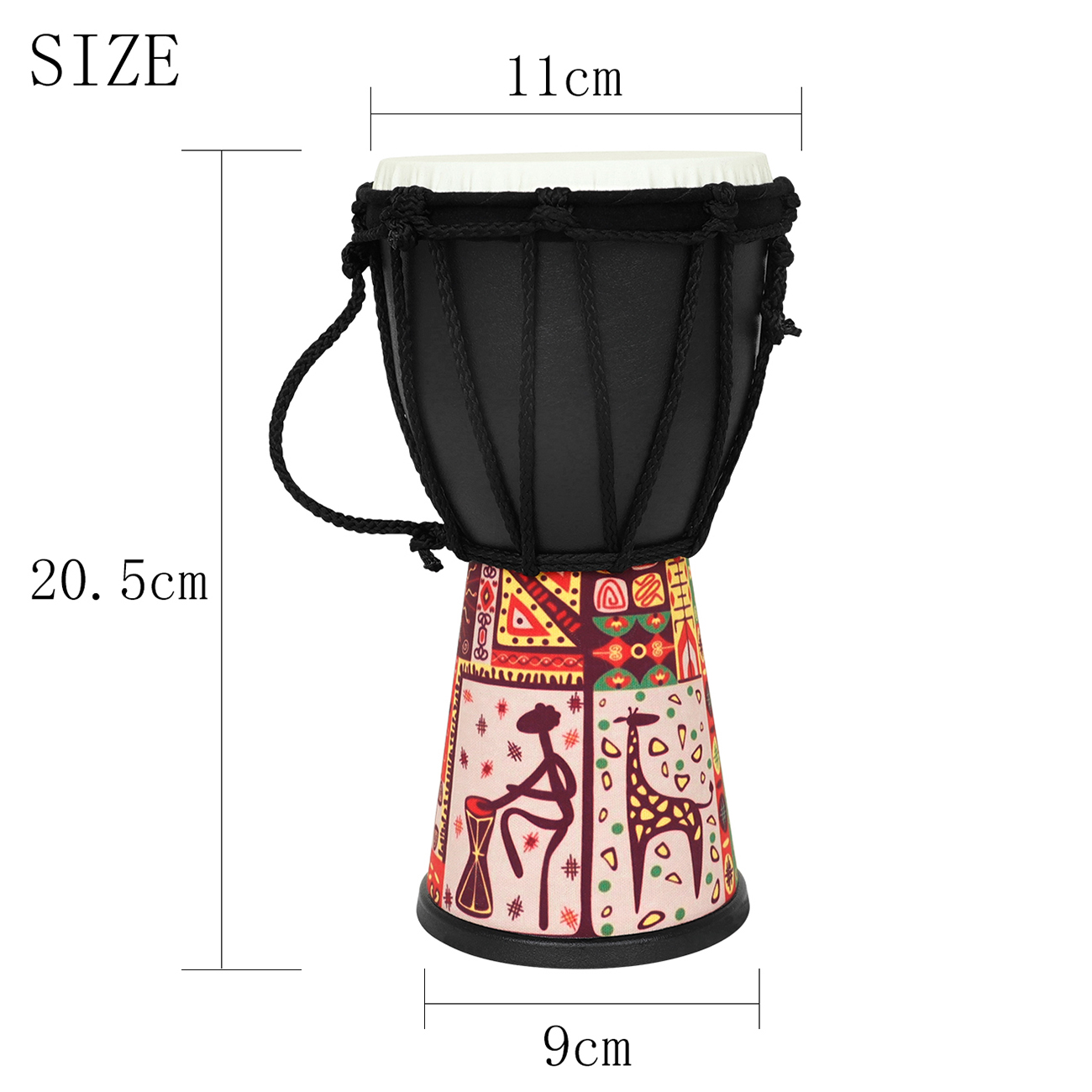 กลองแอฟริกัน 4 นิ้ว Handmade แ - Musical Instrument Africa บทวิจารณ์และราคา