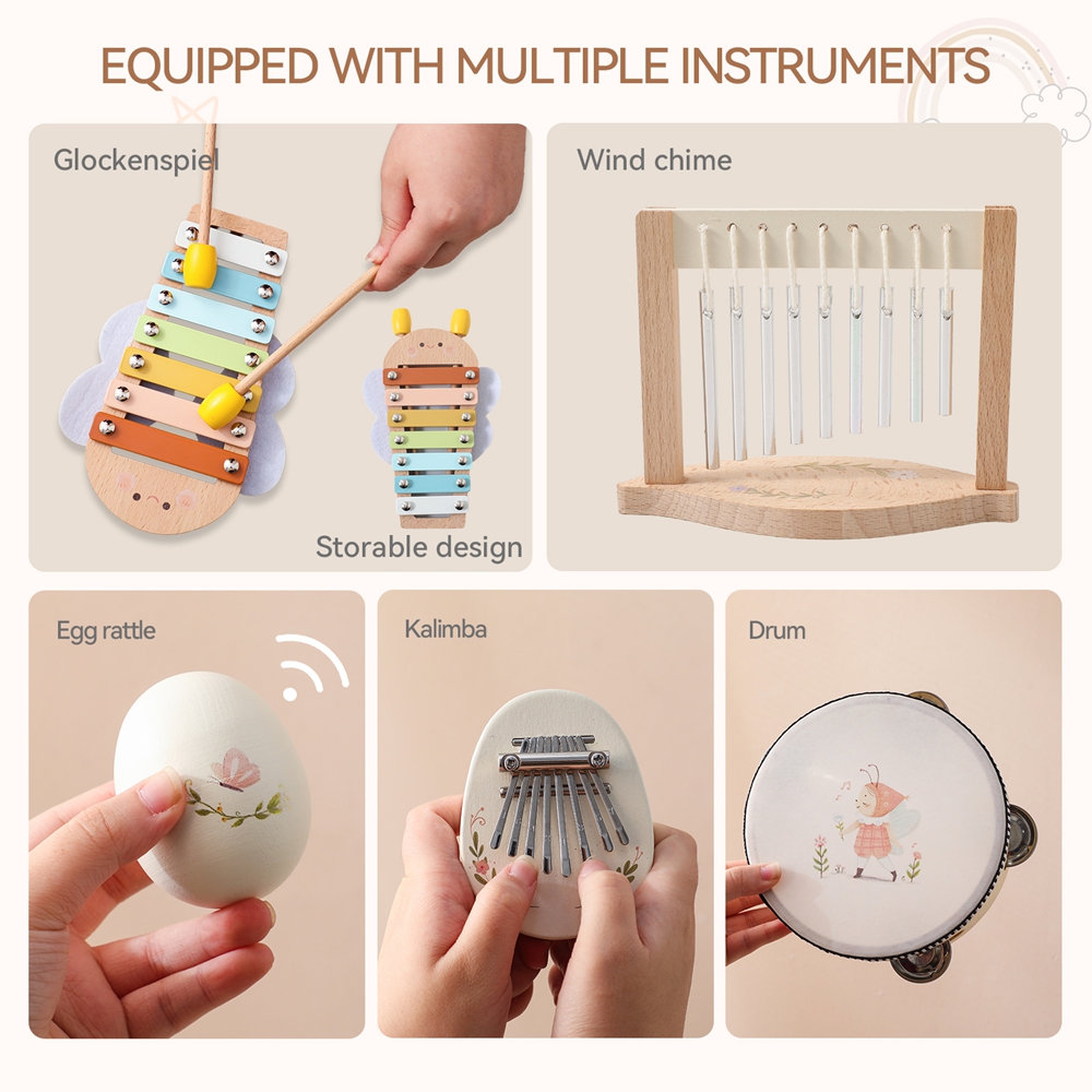 ของเล่นดนตรีเด็ก ของเล่นไม้มอน - Musical Instrument Project บทวิจารณ์และราคา