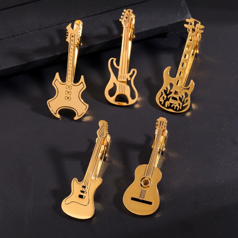 คลิปหนีบเนคไทรูปกีตาร์ฮิปฮอปพั - Musical Instrument Ending In A บทวิจารณ์และราคา
