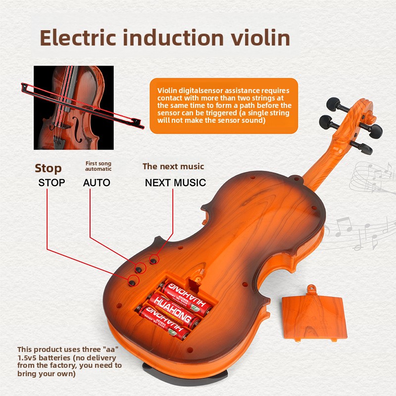อะคูสติกไวโอลินของเล่นปรับสตริ - Musical Instrument Project บทวิจารณ์และราคา