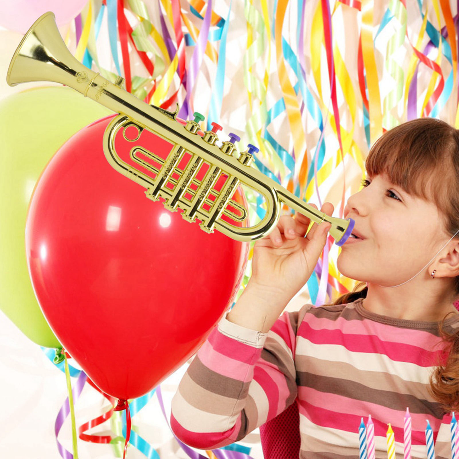 ทรัมเป็ตเด็ก พลาสติกเคลือบทอง  - Musical Instrument Project บทวิจารณ์และราคา