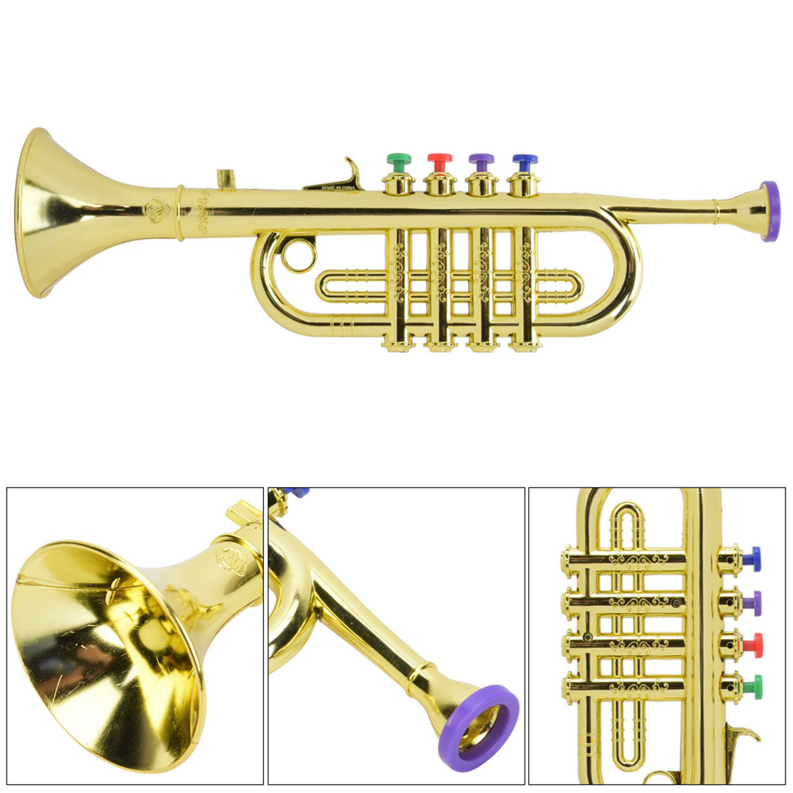 ทรัมเป็ตเด็ก พลาสติกเคลือบทอง  - Musical Instrument Project บทวิจารณ์และราคา