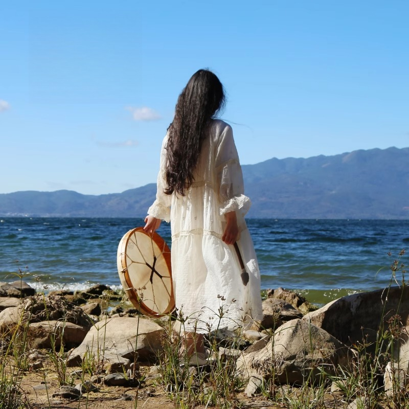 กลองวงกลมชาแมนิก กลองหนังแกะสำ - Musical Instrument Of India บทวิจารณ์และราคา